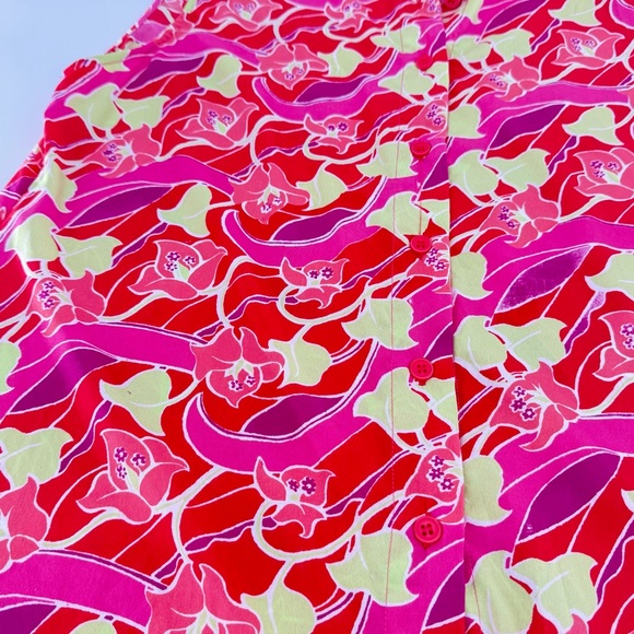 ModaPoda Vibrant Sleeveless Blouse with Floral Print - Picture 4 of 6